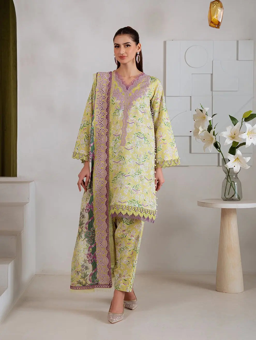 Chikankari Embroidered Lawn Collection 2026 Iraaya Clothing