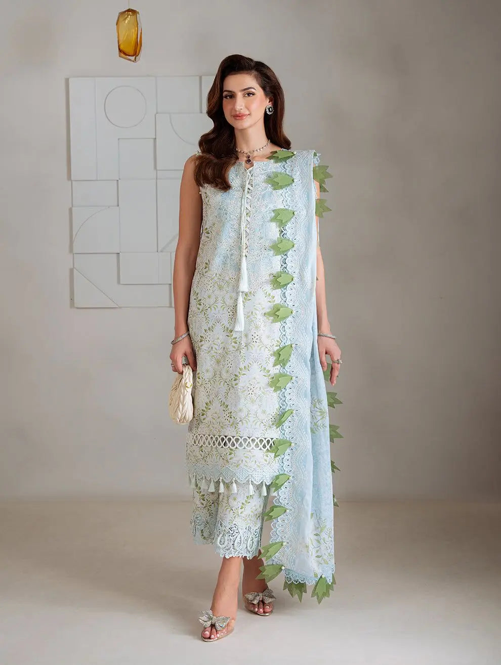 Jade Bagh Whispers of Bloom – Chikankari Lawn Collection 2026 Iraaya Clothing